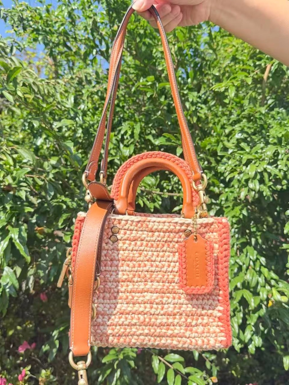 NWT COACH Rogue 20 With Crochet CJ635